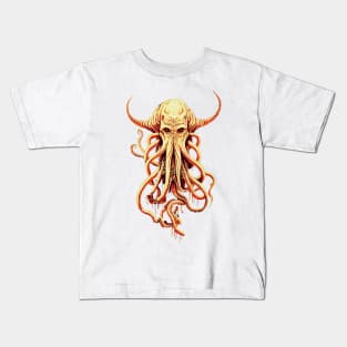 Cthulhu is waiting for you at the sea bottom Kids T-Shirt